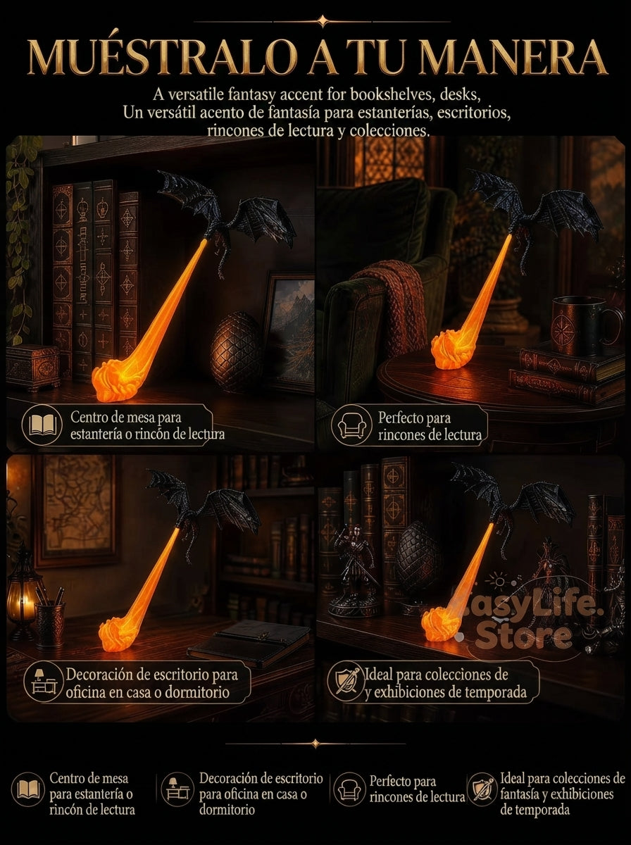 DragonFlame™ - Lámpara Aliento de Dragón