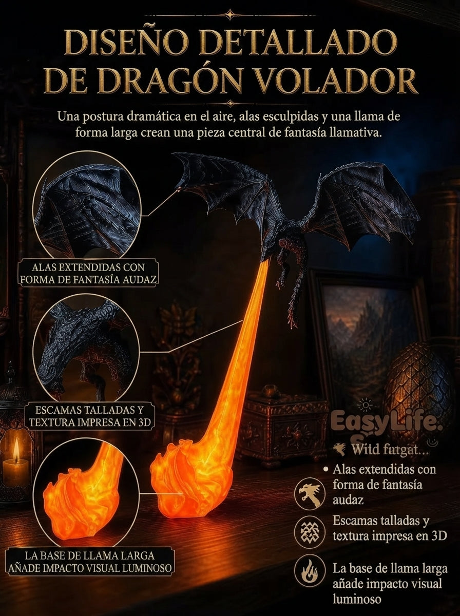 DragonFlame™ - Lámpara Aliento de Dragón
